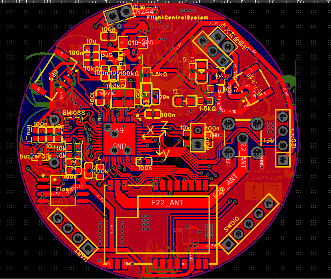 V2 航电系统实物照片与 PCB 布局